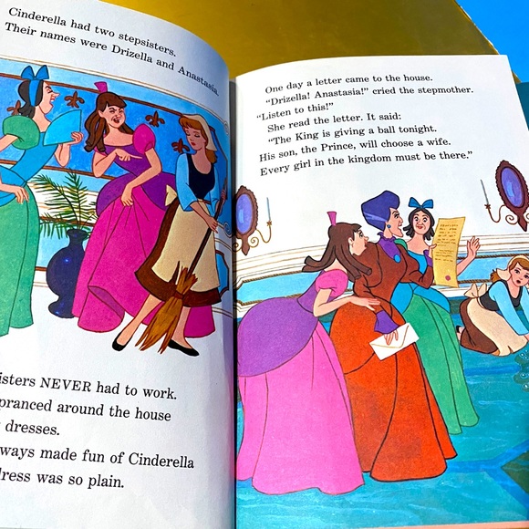 WALT DISNEY’S CINDERELLA VTG 1974 CLASSIC COLLECTIBLE HARDCOVER STORYBOOK - Picture 8 of 16